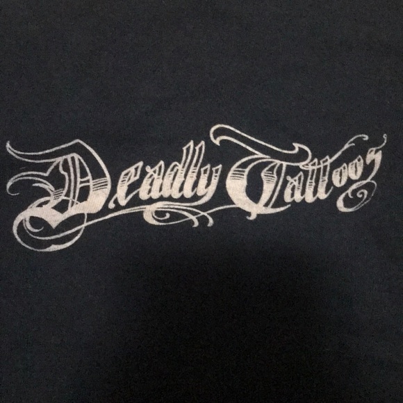 Black deadly tattoos t-shirt - Picture 3 of 3